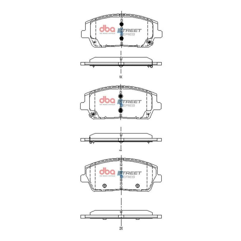 Disc Brakes Australia DBA DB15169SS Street Series Brake Pad Set