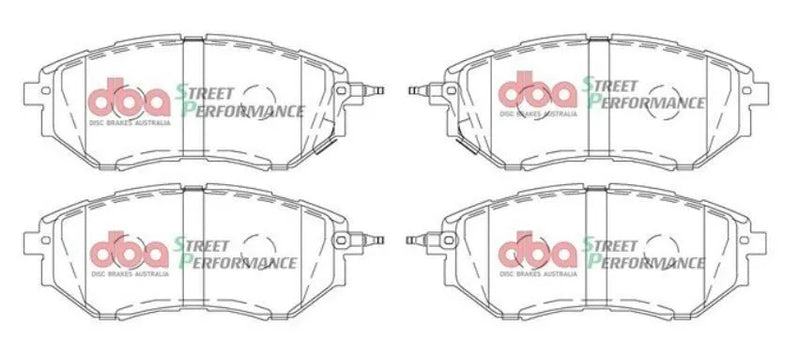 Disc Brakes Australia DBA DB1722SP Street Performance Brake Pad Set