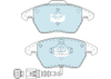 Bendix Euro Brake Pad Set Front (A1 10-18/A3 03-13)