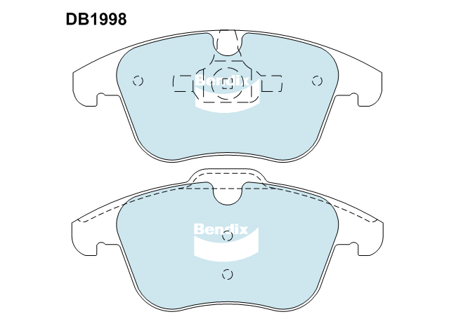 Bendix Euro Brake Pad Set Front (Mondeo 07-15)