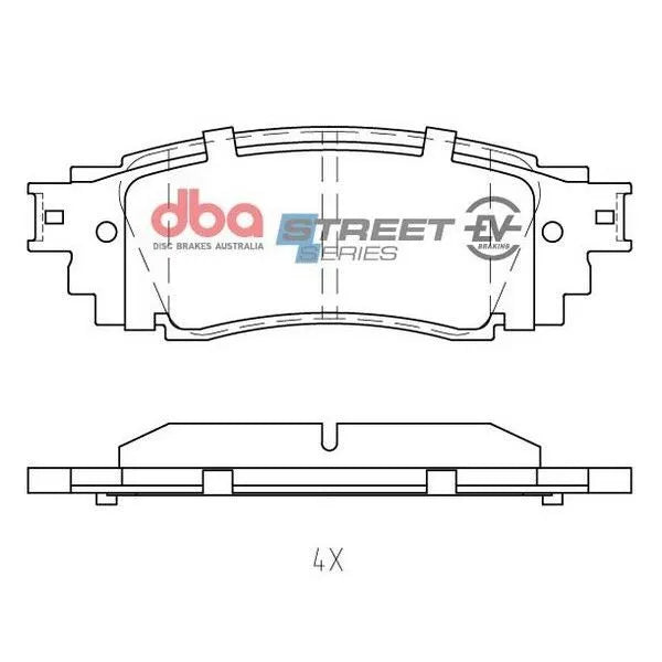 Disc Brakes Australia DBA DB2469SSEV SSEV Street Series Brake Pad Set