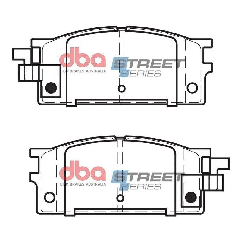 Disc Brakes Australia DBA DB327SS Street Series Brake Pad Set