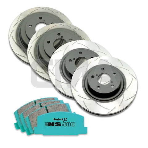 CMA DBA T2/Project Mu NS-EP Brake Bundle (WRX 09-14) — fits Subaru WRX