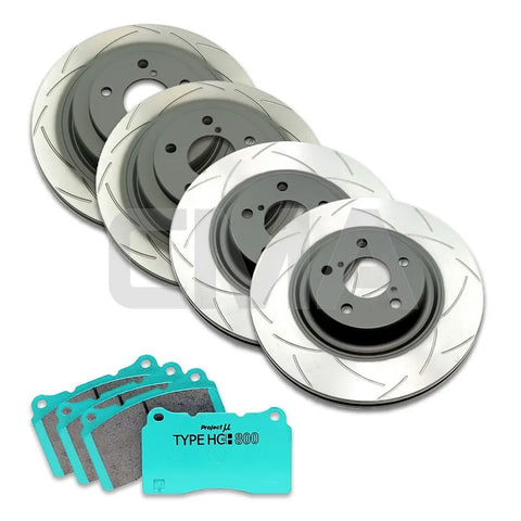 CMA DBA T3 4000/Project Mu HC-EP Brake Bundle (WRX 01-07) — fits Subaru WRX
