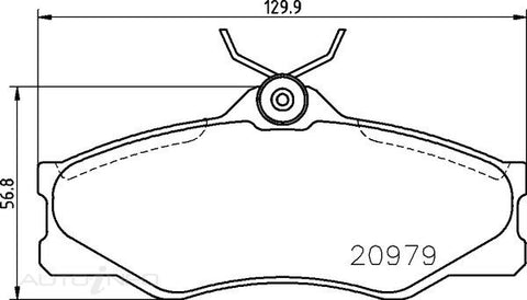 C-Plus Brake Pads Front VW Commercial - MDB1362