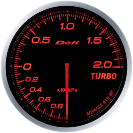 Defi Advance BF Turbo Gauge 200Kpa Model Amber Red