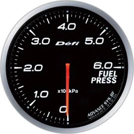 Defi Advance BF Fuel Pressure Gauge White