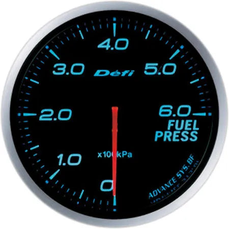 Defi Advance BF Fuel Pressure Gauge Blue