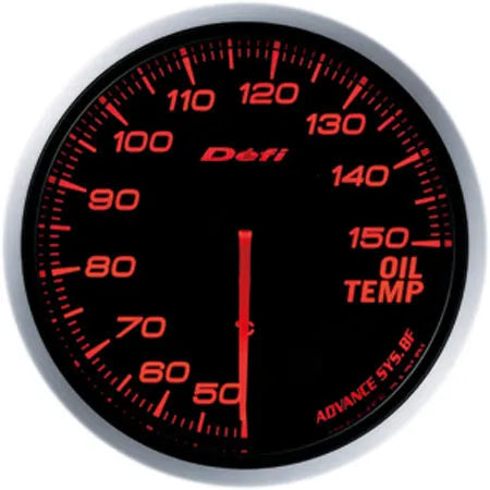 Defi Advance BF Oil Temperature Gauge Amber Red