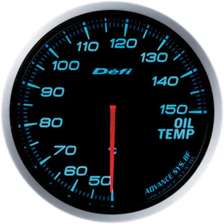 Defi Advance BF Oil Temperature Gauge Blue
