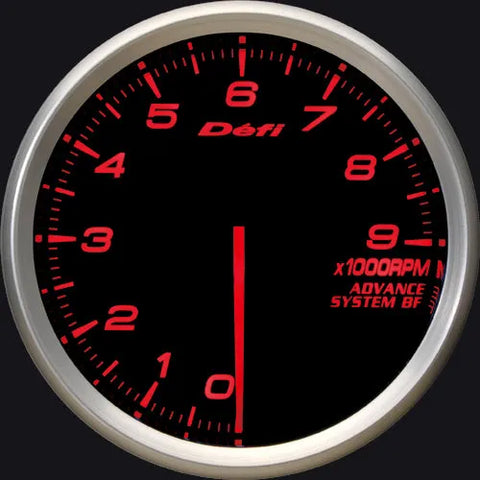 Defi Advance BF Tachometer 80mm Amber Red