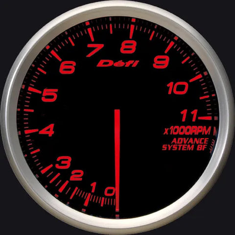 Defi Advance BF Tachometer 80mm Amber Red