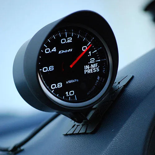 Defi Single Meter Visor 60mm ABS Painted Matte Black