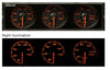 Defi Din-Gauge Combination Meter (Red Characters/Red Illumination/Red Pointer)