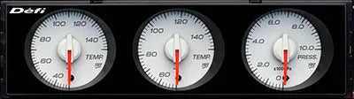 Defi Din Gauge Style98 Hommage White