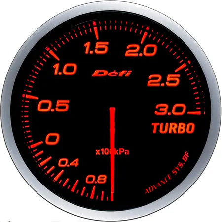 Defi Advance BF Turbo Gauge 300Kpa Model Amber Red