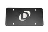 Dinan Marque Plate - Black Stainless Steel - Offset Logo
