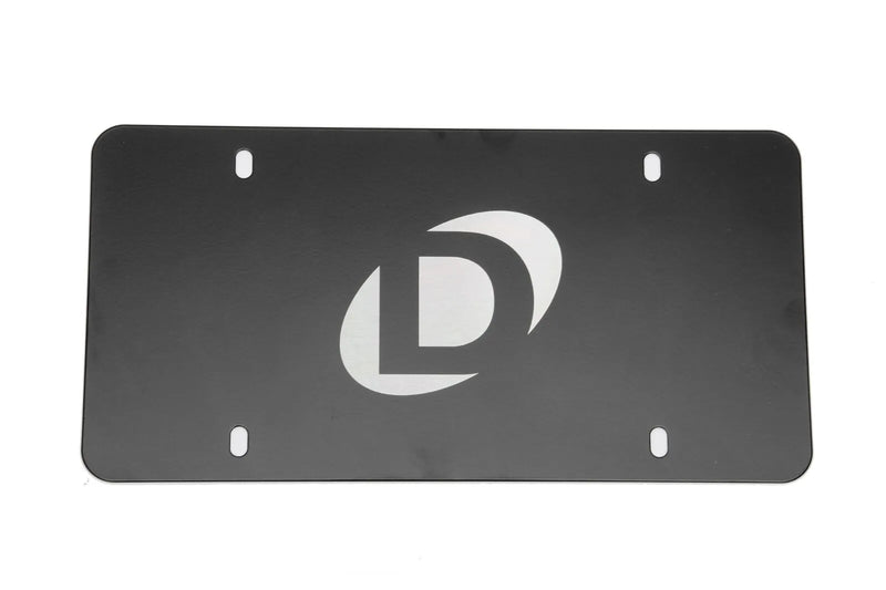 Dinan Marque Plate - Black Stainless Steel - Centered Logo