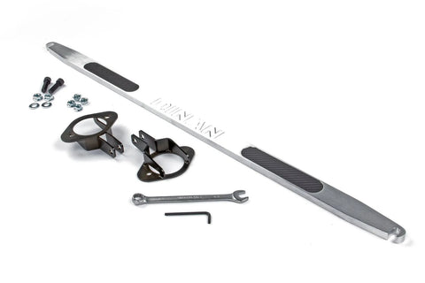 Dinan Shock Tower Brace - 1992-1999 BMW 318i/323i/325i/328i/M3 Rear - Brushed Aluminum w/ Carbon Inlays - E36 — fit...