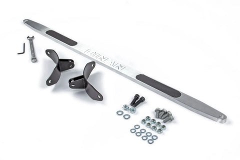 Dinan Shock Tower Brace - 1996-2003 BMW 525i/528i/530i/540i/M5 Rear - Brushed Aluminum w/ Carbon Inlays - E39 — fit... (image