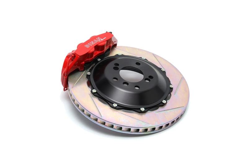 Dinan by Brembo Rear Brake Set - 2000-2006 BMW X5 Rear - Red Calipers - Slotted - E53