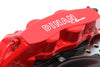 Dinan by Brembo Rear Brake Set - 2004-2010 BMW 5/6 Series Rear - Red Calipers - Slotted - E60/E63/E64