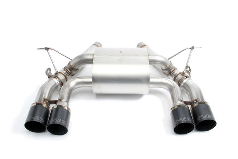 Dinan Free Flow Axle-Back Exhaust - 2015-2020 BMW M3/M4 Stainless Steel - Black Tips - F80/F82/F83
