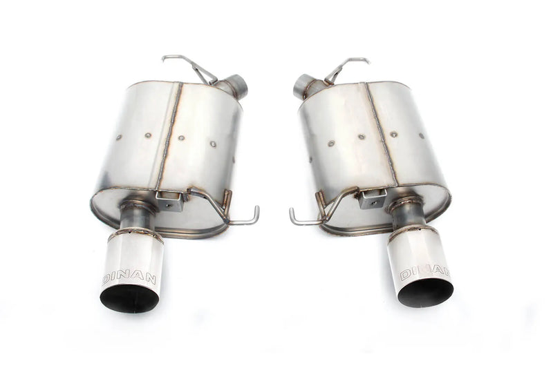 Dinan Free Flow Axle-Back Exhaust - 2011-2016 BMW 535i Stainless Steel - Polished Tips - F10