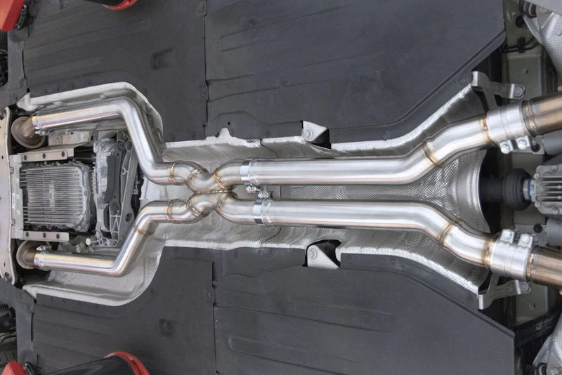 Dinan High Flow Middle Exhaust - 2020-2023 BMW X5M/X6M Stainless Steel - 3.25" - F95/F96