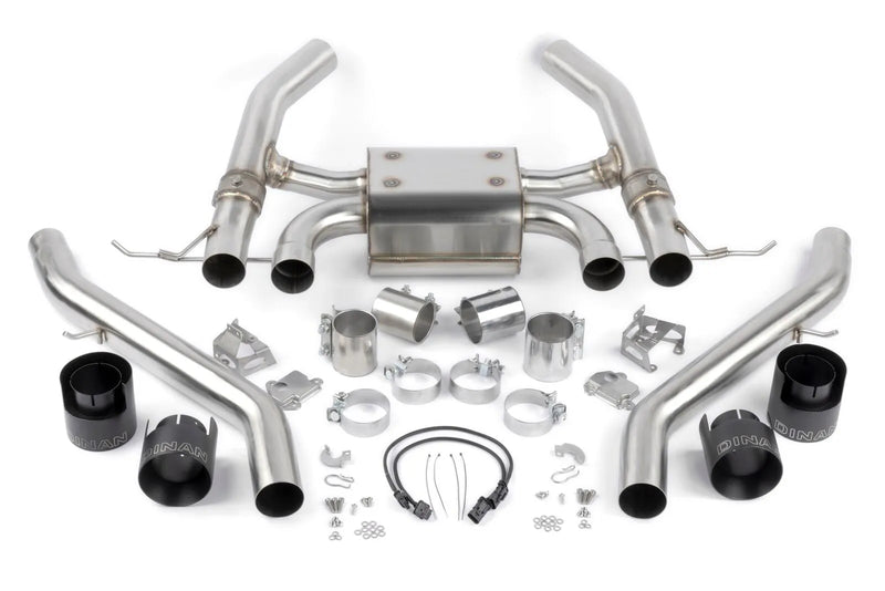 Dinan D660-0093-BLK Valved Axle-Back Exhaust - 2021-2025
