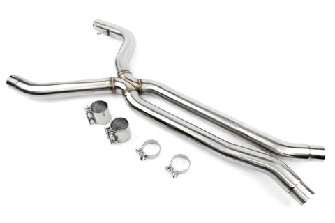 Dinan High Flow Middle Exhaust - 2021-2025 BMW M3/M4 Stainless Steel - 3" - G80/G82/G83 — fits BMW M4 G82
