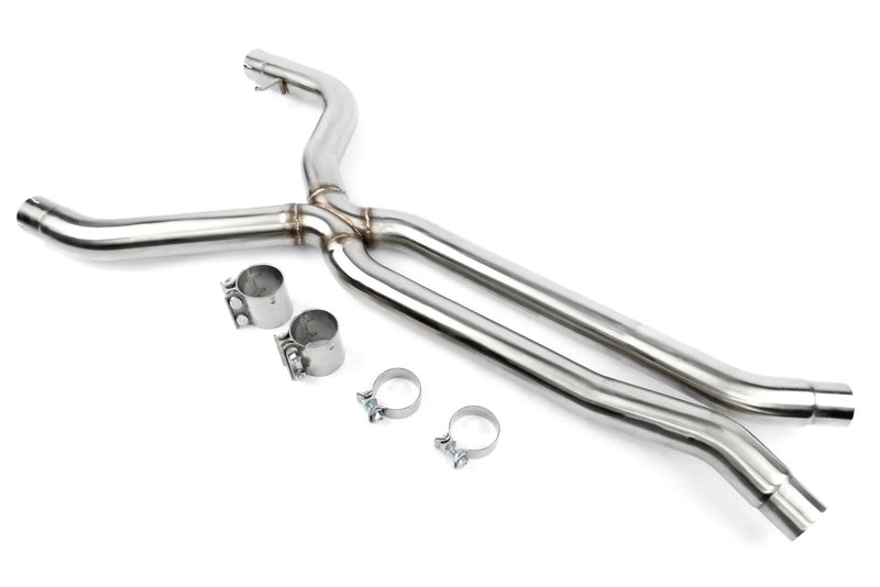 Dinan High Flow Middle Exhaust - 2021-2025 BMW M3/M4 Stainless Steel - 3" - G80/G82/G83 — fits BMW M4 G82
