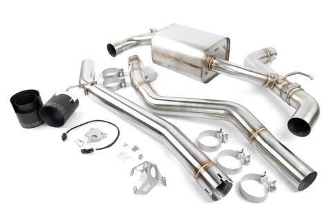 Dinan Valved Cat-Back Exhaust - 2020-2025 Toyota GR Supra 3.0 Stainless Steel - Black Tips - A90/A91 — fits Toyota...