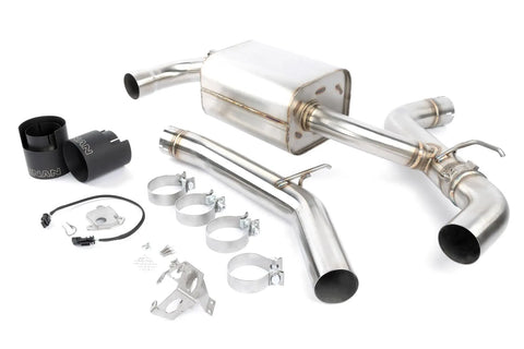 Dinan Valved Axle-Back Exhaust - 2021-2024 Toyota GR Supra 2.0 Stainless Steel - Black Tips - A90 — fits Toyota Supra
