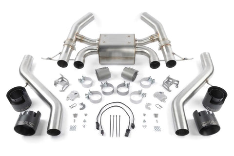 Dinan Valved Axle-Back Exhaust - 2023-2025 BMW M2 Stainless Steel - Black Tips - G87