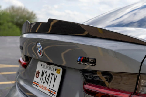Dinan Rear Deck Spoiler - 2021-2025 BMW M3 Carbon Fiber - G80