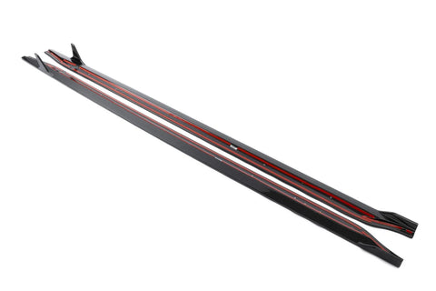 Dinan Side Skirts - 2021-2025 BMW M3/M4 Carbon Fiber - G80/G82/G83 — fits BMW M4 G82