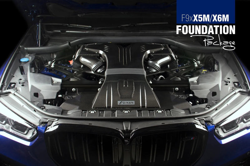 Dinan F9x X5M/X6M Foundation Package F Closed Intake / Black Exhaust / X-Pipe — fits BMW X5