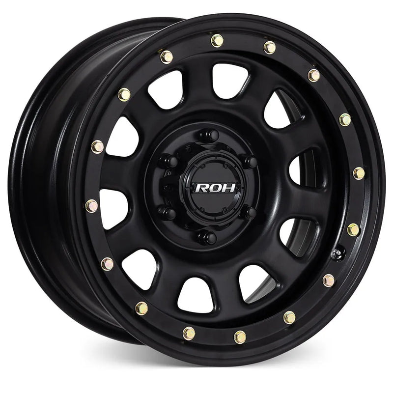 ROH Wheels Trak Daytona Locker Black Wheels -16x8 Offset 0 PCD 6x139.7