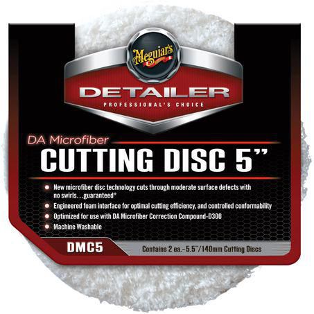 Meguiar's DA 5in 125mm Microfibre Cutting Pads - 2 Pk