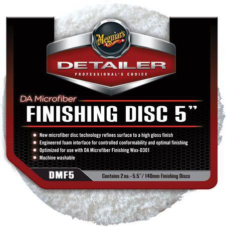 Meguiar's DA 5.5in 140mm Microfibre Finishing Pads - 2 Pk