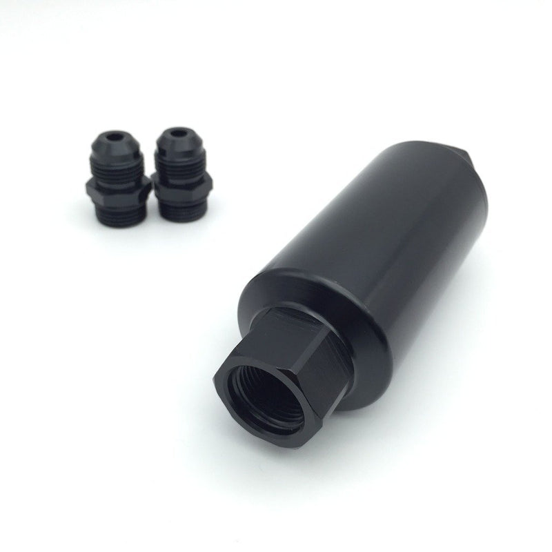Autotecnica Aluminum Black Fuel Filter with Magnet 5.5in