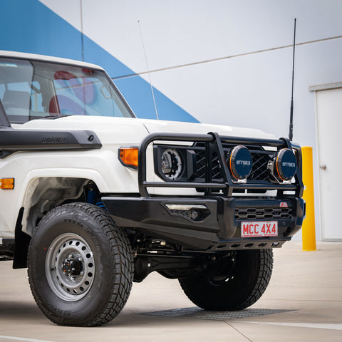 MCC Phoenix 808-02 Single Black Loop Bull Bar - Toyota LandCruiser 80 Series 2024+ - Image 2