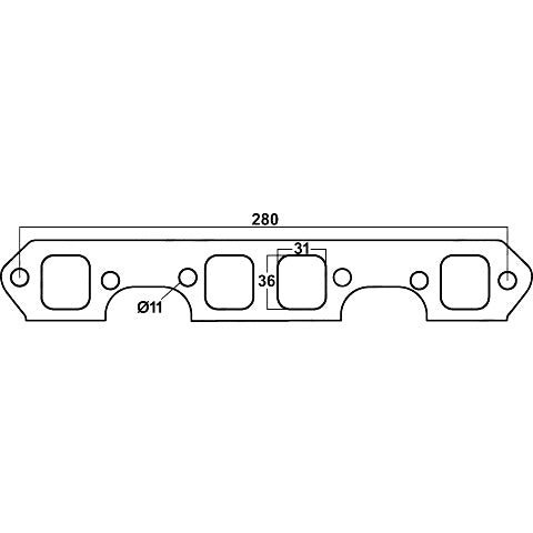 Redback Header Gaskets Std Replacment DSF009A