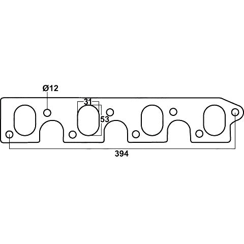 Redback Header Gaskets Std Replacment DSF027