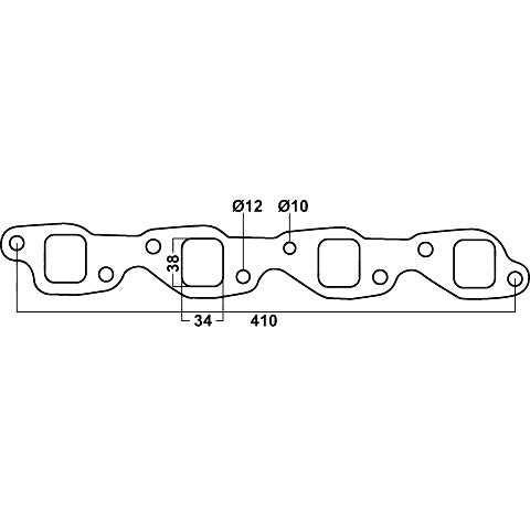 Redback Header Gaskets Std Replacment DSF063