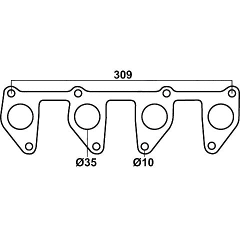 Redback Header Gaskets Std Replacment DSF100