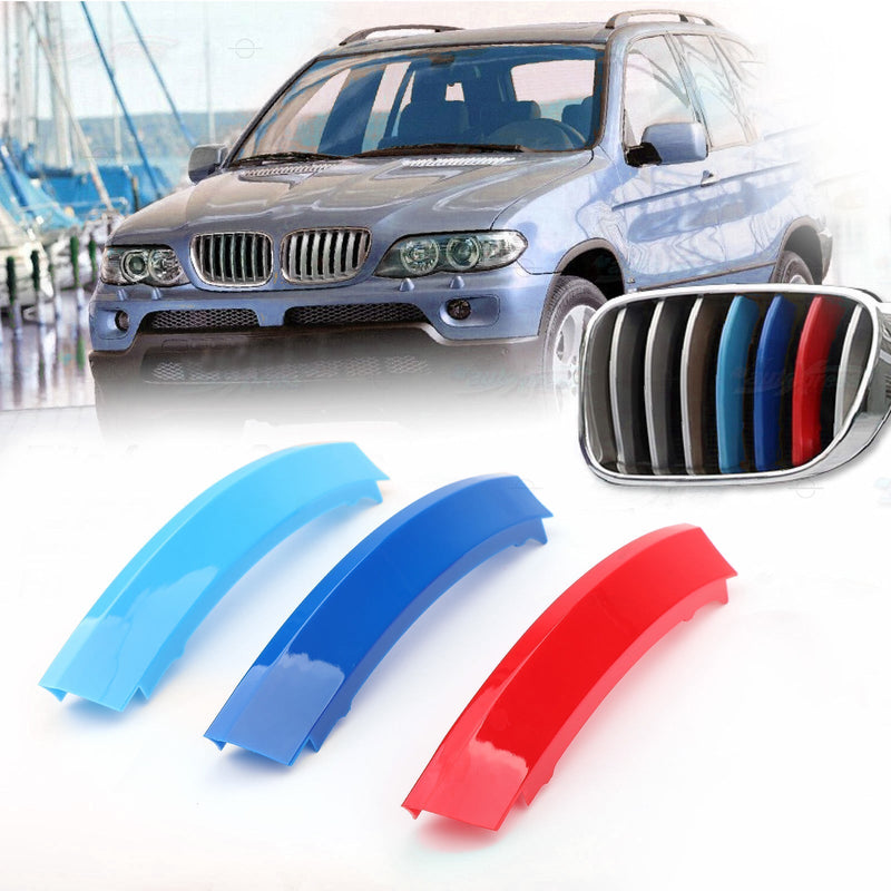 BMW X5 E53 LCI M Sport Kidney Grille Stripe Clips (2004-2007)