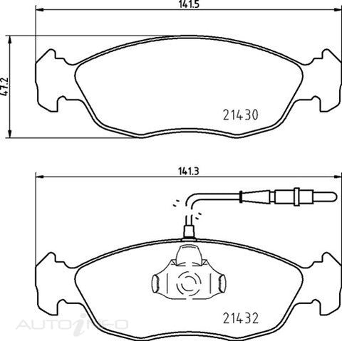 C-Plus Brake Pads Front Peugeot Citroen Xsara - MDB1662