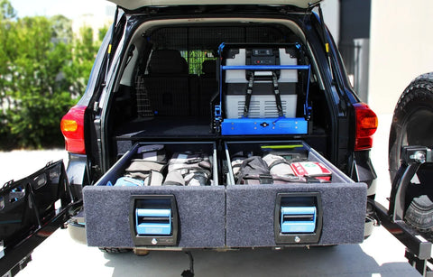 MSA 4x4 1030 Double Drawer Kit (Landcruiser 200 Series) — fits Toyota Landcruiser 200 Series Mkii